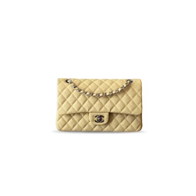CHANEL CAVIAR QUILTED MEDIUM DOUBLE FLAP LIGHT A01112 (25.5*15.5*6.5cm) 
